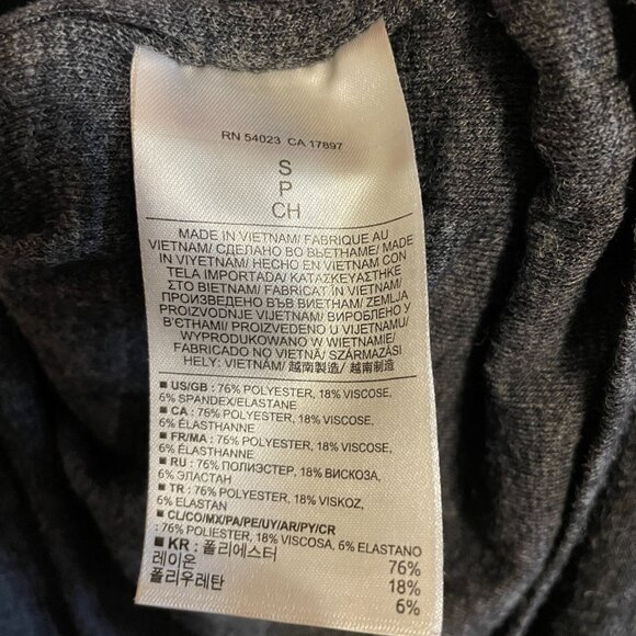 Banana Republic | Ruched Gray Bodycon Jersey Dress Small - Picture 7 of 8